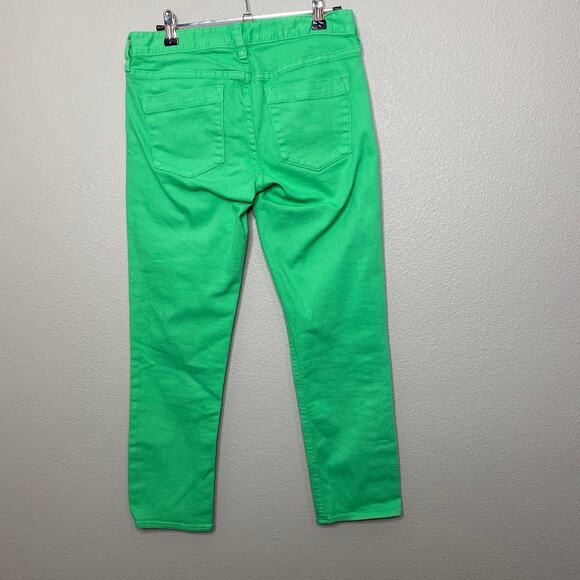 J Crew Bright Green Matchstick Jeans Size 26 - Picture 5 of 8